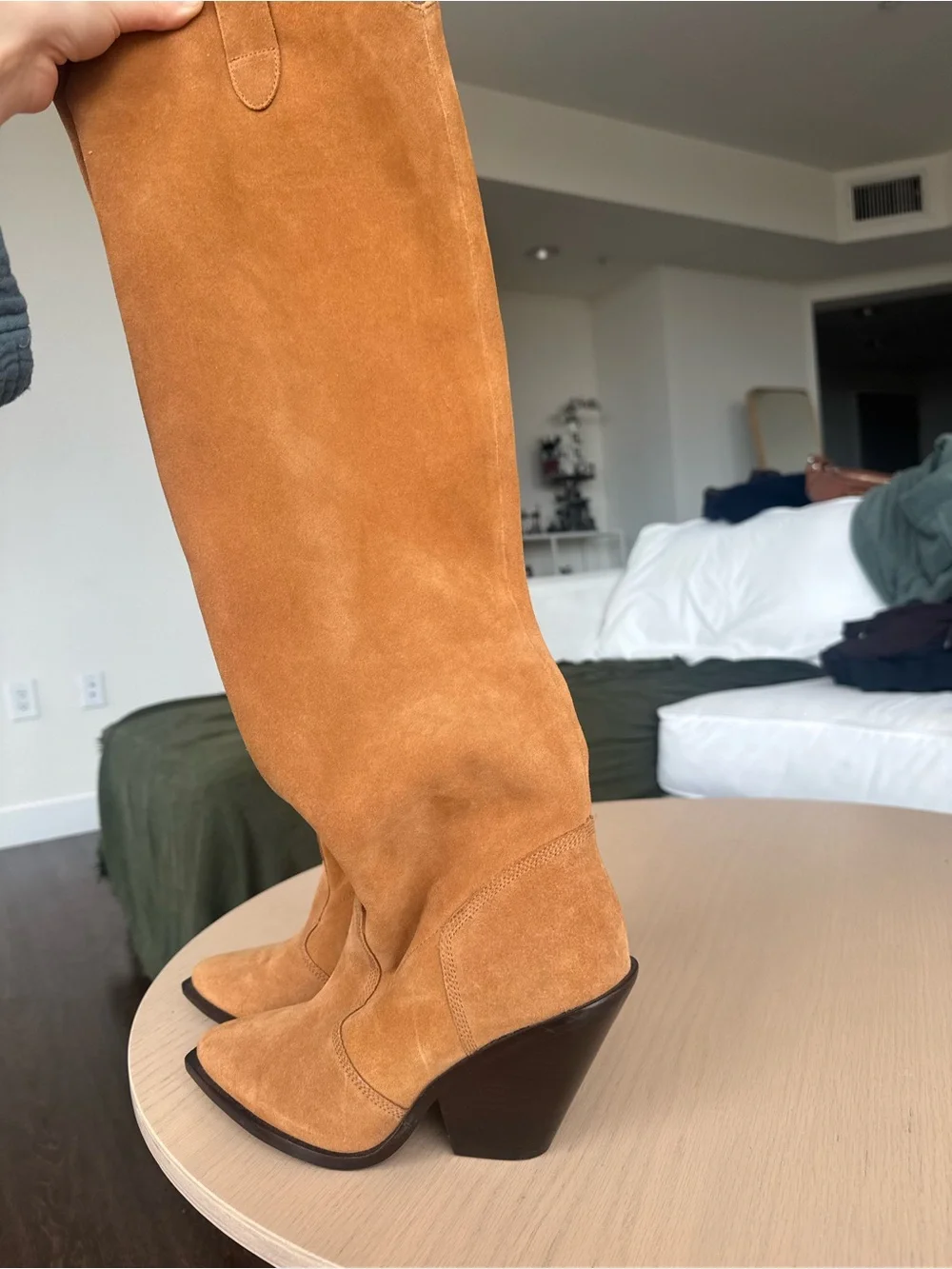 Free People Triple Crown Suede Over The Knee Boots 8,5